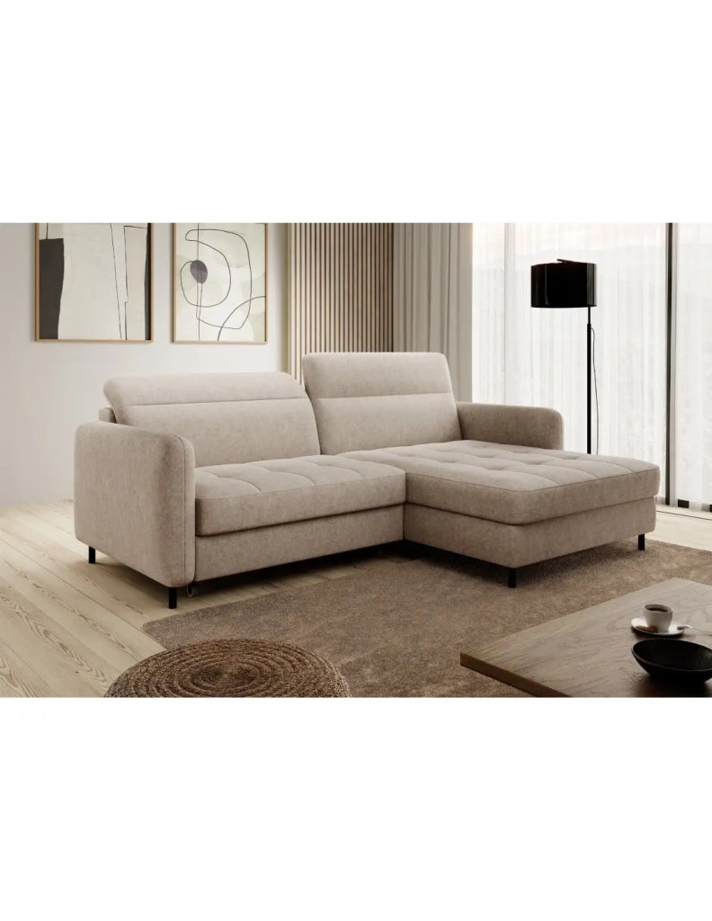 Divano ad angolo collezione GOUMSI colore Beige mélange
