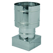 Fumaio a cappello 37 x 37 cm in acciaio inox