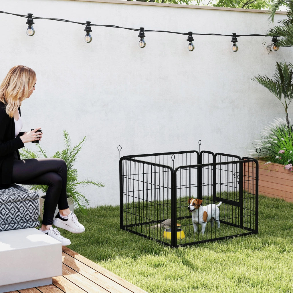 Parco per cani pieghevole 4 pannelli ¨C Minimal ¨C 82x82x60 cm grigio