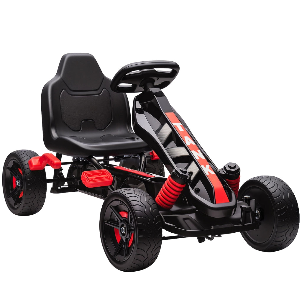 Triciclo con Pedali per Bambini ¨C Zephmum ¨C Rosso con Freni e Ruote Antiscivolo