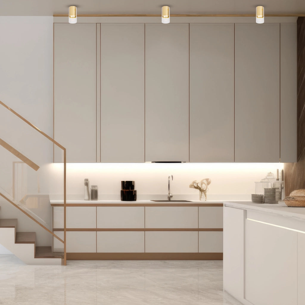Faretto da soffitto rotondo dorato 1xGU10 10W Ricky