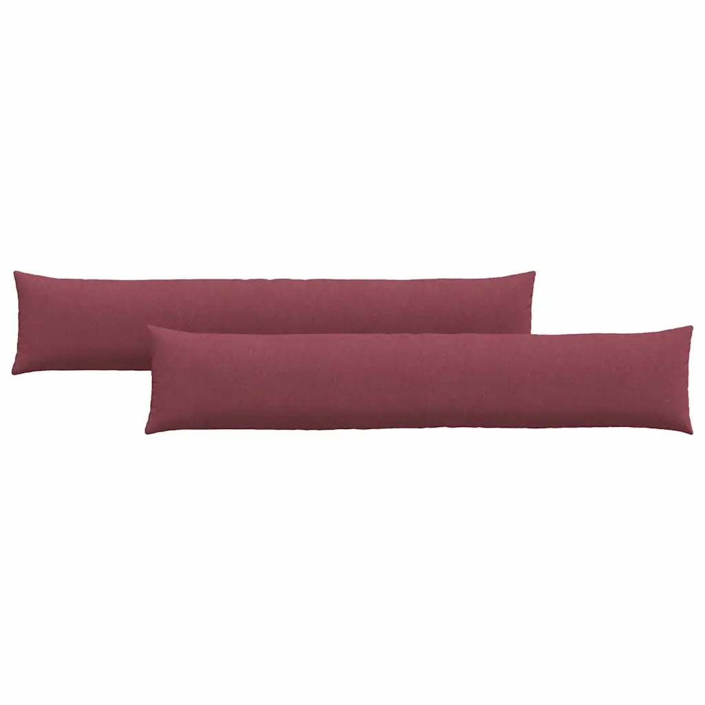 Cuscini da Divano 2 pcs Rosso Vino 200 x 40 cm Tessuto 42013871