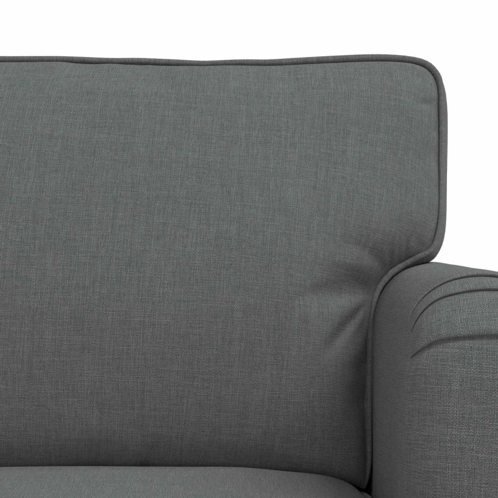 Set di divani 2 pcs Grigio scuro 162 x 80 x 85 cm Tessuto 3407561