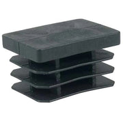 PUNTALE INTERNO RETTANGOLARE ALETTATO - PE NERO MM 40X60- 25 pezzi