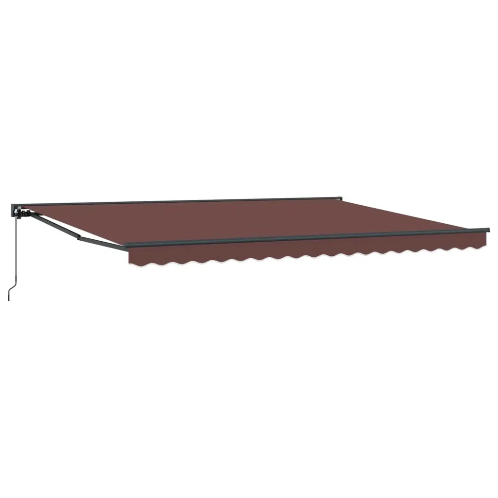 Tenda retrattile manuale Marrone 5 × 3,5 m 3420483