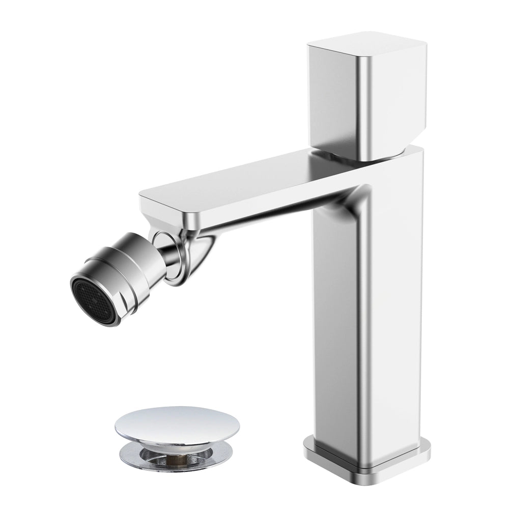 MISCELATORE MONOCOMANDO RUBINETTO BIDET CROMATO LUCIDO SERIE LOTUS FERIDRAS