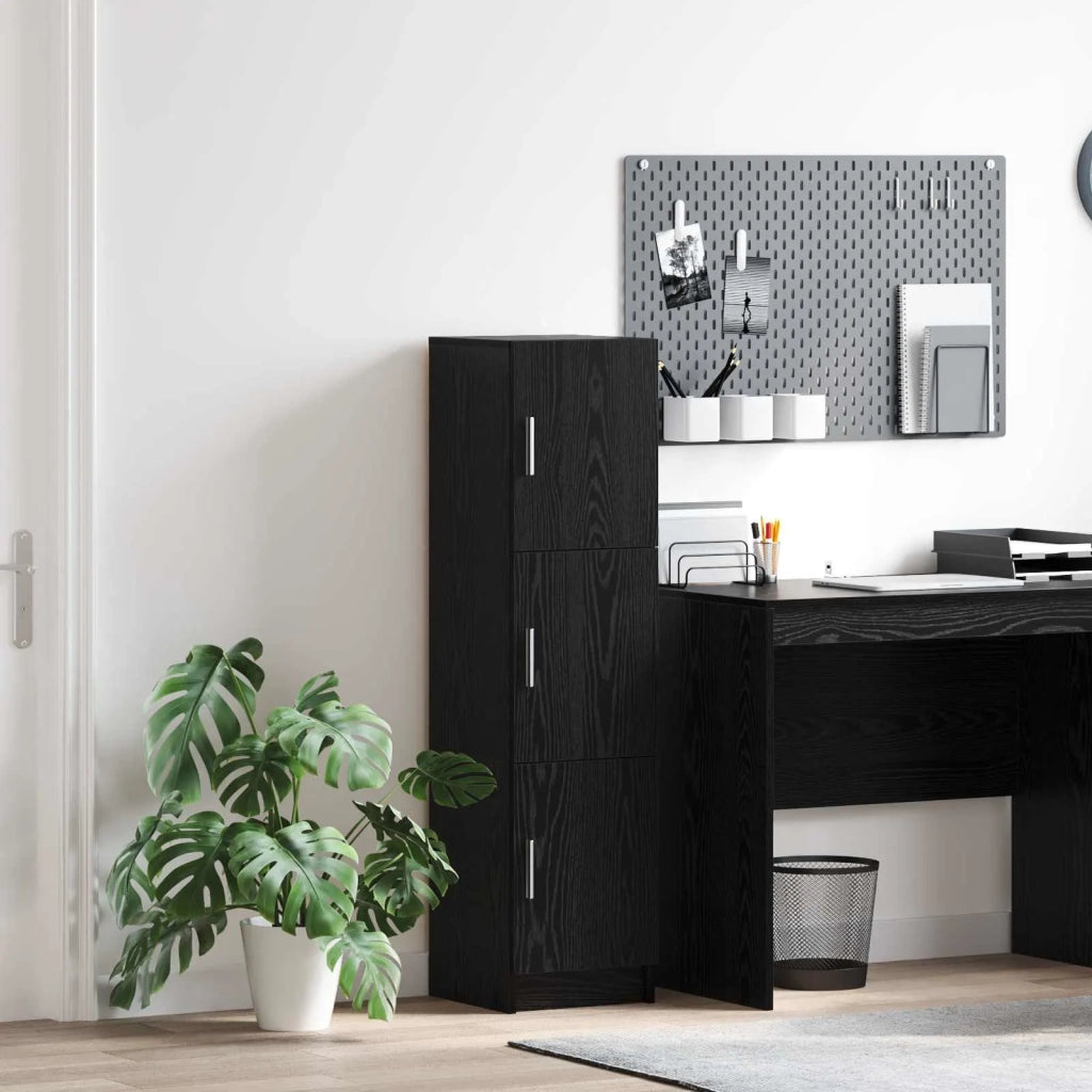Credenza Rovere Nero 31.5 x 32 x 122.5 cm 869347