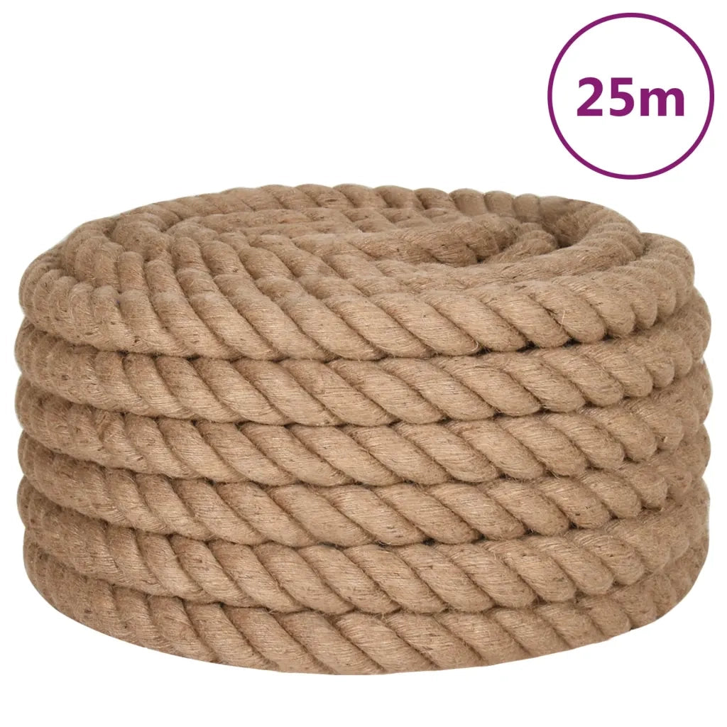 Corda in Juta Lunga 25 m Spessa 30 mm