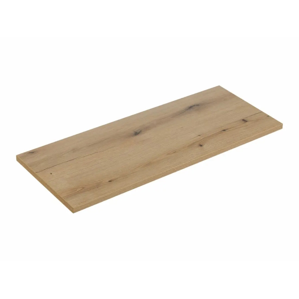 Piano lavabo VANO – Colore quercia – L120 × P40 × H2 cm – Da appoggiare
