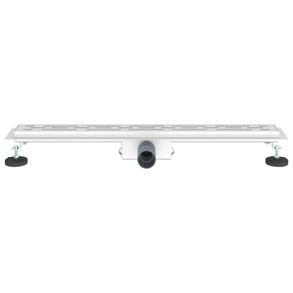 Drenaggio doccia con design a striscia Argento 80 cm 42015958