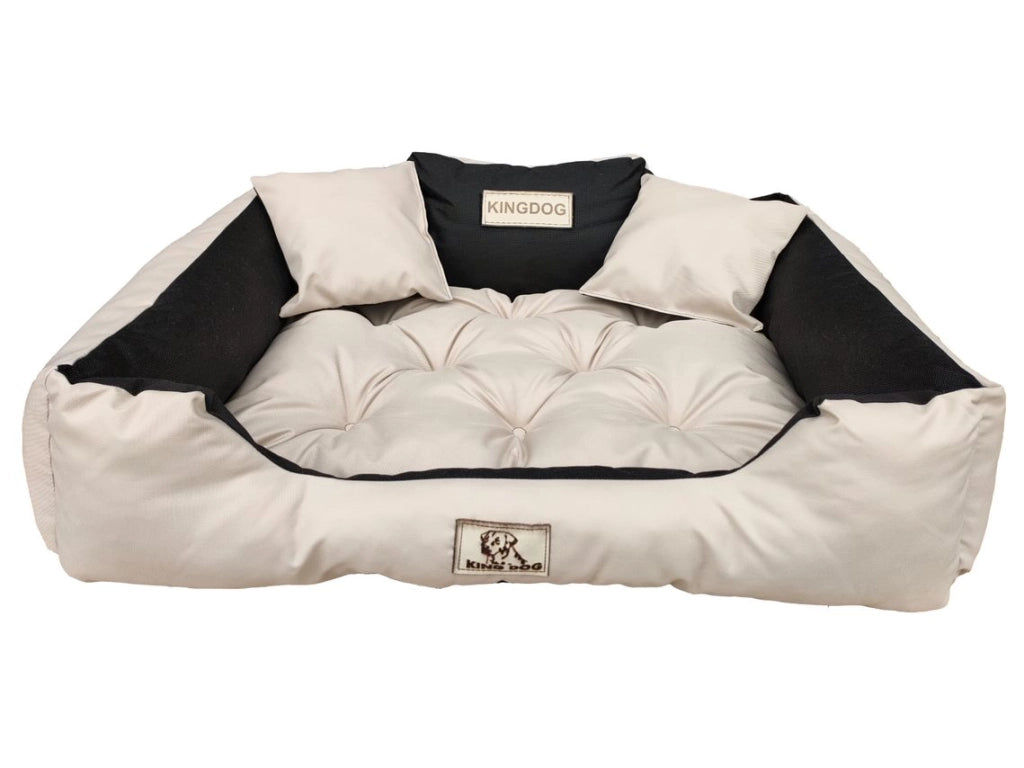 AIO FACTORY 100x75 cm KINGDOG Cuccia per cani impermeabile personalizzabile Beige