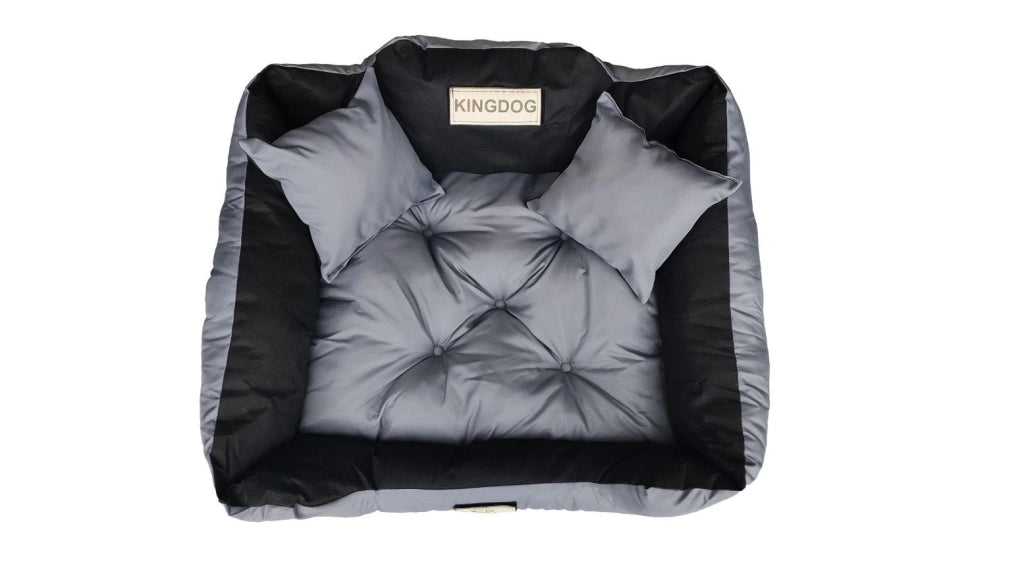 AIO FACTORY 55x45 cm KINGDOG Cuccia per cani impermeabile personalizzabile Grigio scuro