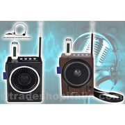 Trade Shop - Radio Fm Karaoke Usb Cassa Speaker Mp3 Sd Ricaricabile Con Torcia E Microfono -