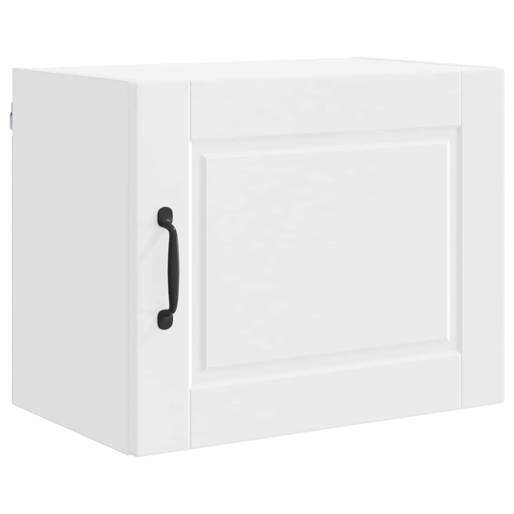 Set di 2 pensili da cucina moderni con ripiani pratici per riporre oggetti 50 x 31 x 40 cm legno composito bianco 02_0054242