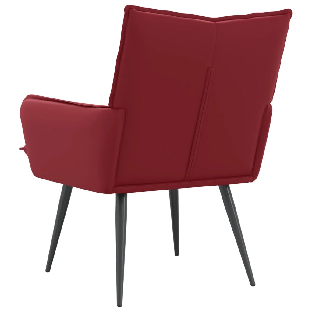 Poltrona Rosso Vino Similpelle 42047739