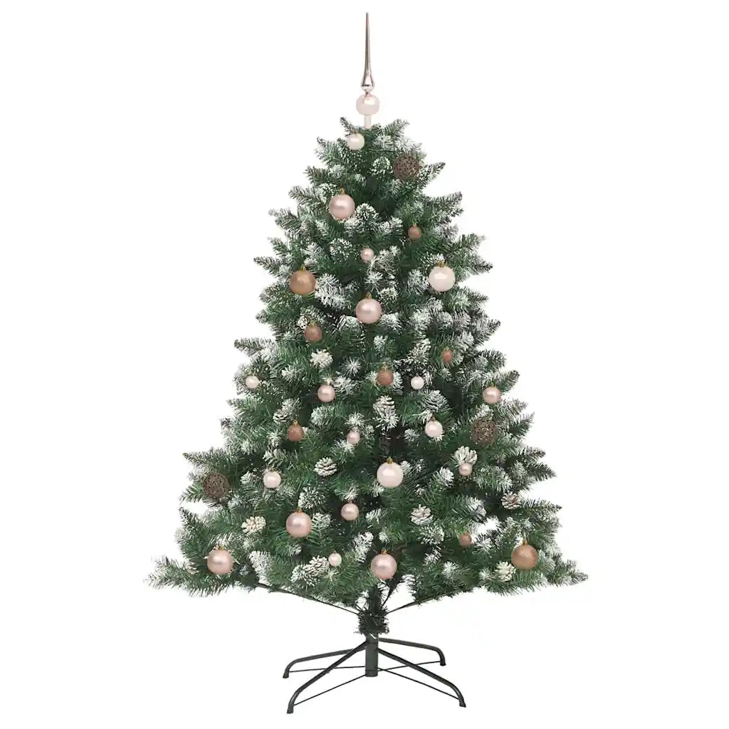 Albero di Natale artificiale con 150 LED Verde 150 cm 3395219