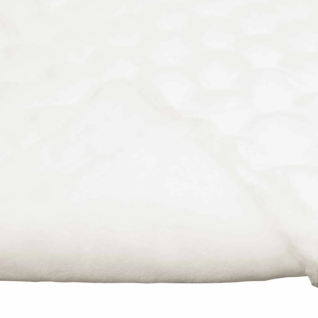 Coperta antiscivolo in sintetica di coniglio Olite 4 pcs Bianco 42021847