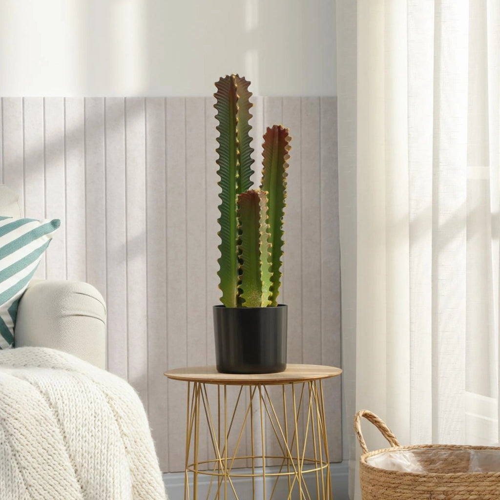 Cactus Artificiale Verde con Vaso 66 cm ¨C zephmum ¨C Decorazione Interni