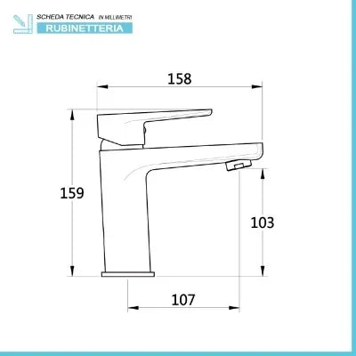 Set miscelatori lavabo e bidet cromati serie Erika piletta inclusa