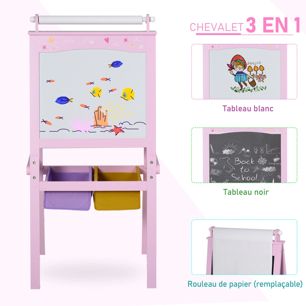 Tavolo da Disegno per Bambini ¨C Minimal ¨C MDF Rosa