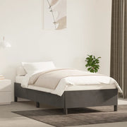 Giroletto senza Materasso Grigio Scuro 80x200 cm Velluto 347289
