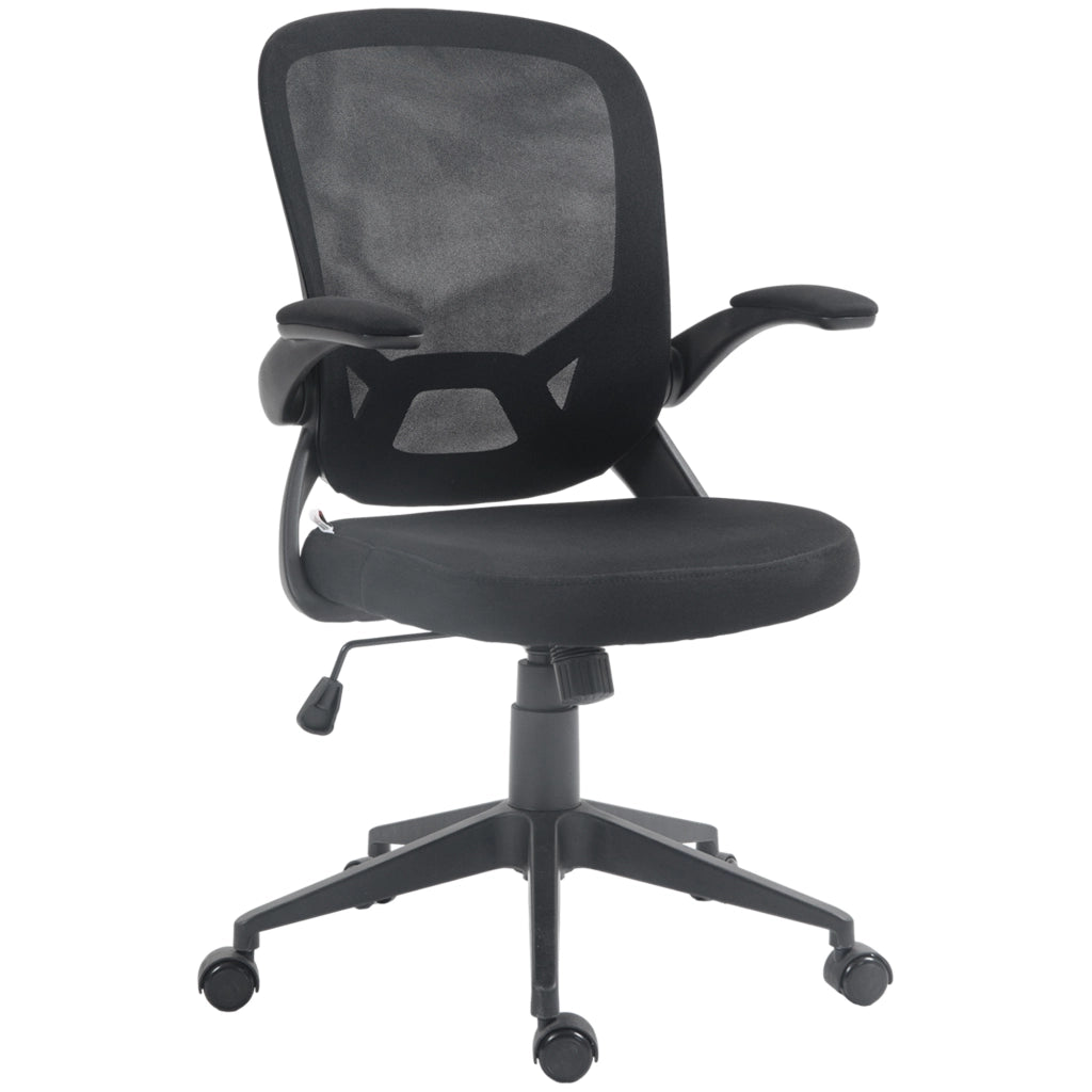 Sedia da Ufficio Girevole con Schienale a Rete e Altezza Regolabile ¨C Minimal ¨C Nero