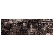 Runner in Moquette | Runner Tappeto MARSA Nero 100 x 400 cm Poliestere e PVC