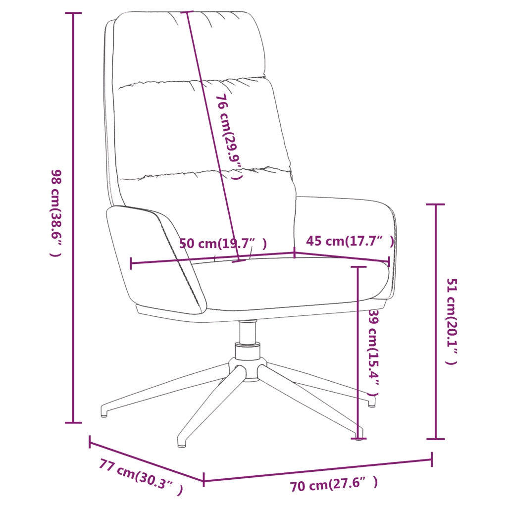 Sedia Relax Blu in Tessuto 341134