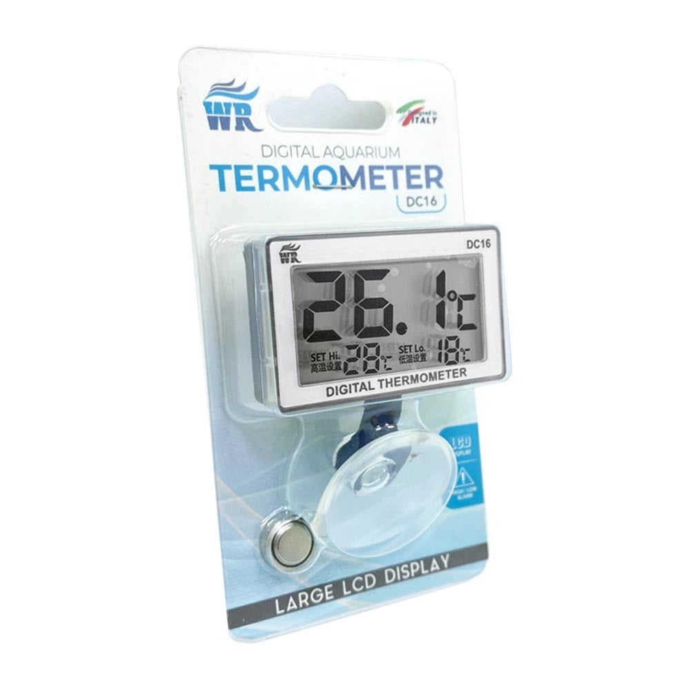 Whimar DC16 - Termometro Digitale Interno con Display LCD e Allarme Temperatura