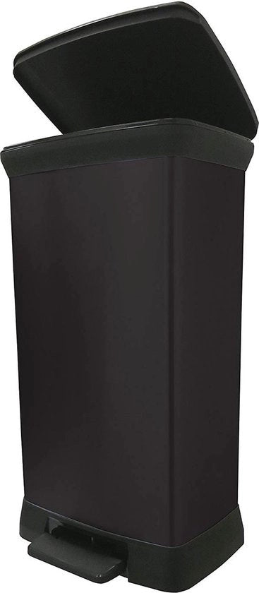 Pala da giardino in plastica 50L Nero - Chiusura morbida
