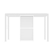Persiana con lamelle orientabili 1.3m per pergola triomphe, bianco
