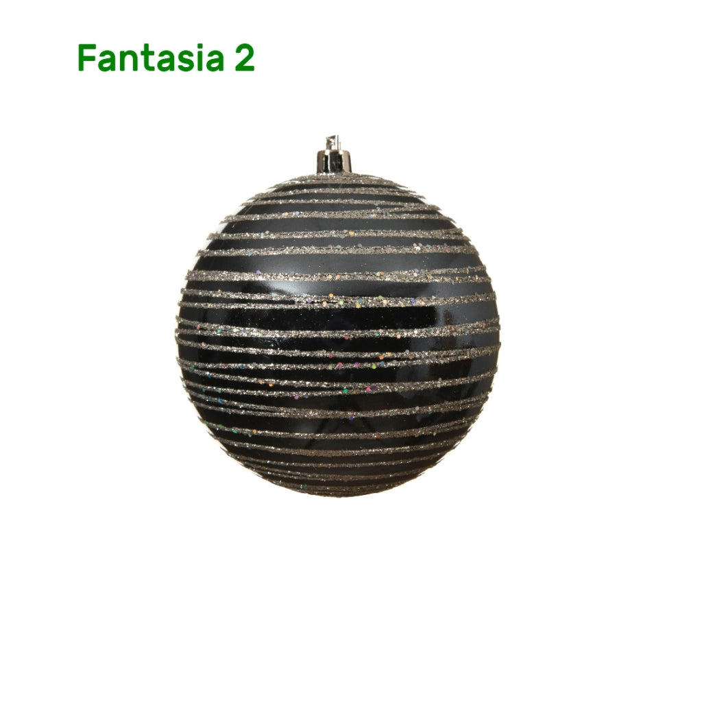 Palline di natale con decori glitter Kaemingk