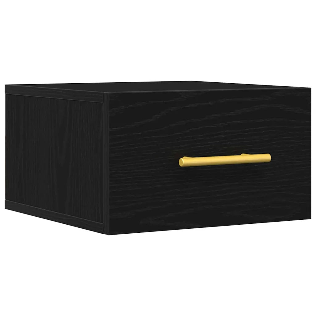 Armadio da Notte Rovere Nero 35 x 35 x 20 cm Legno multistrato 863786