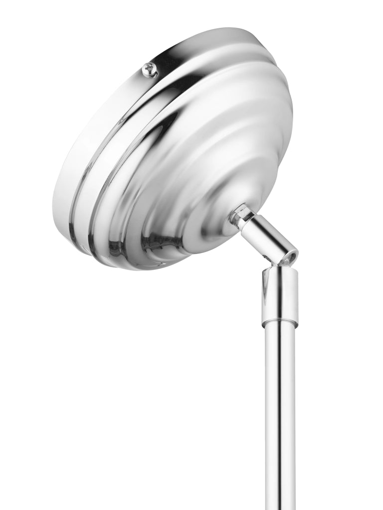 Lampada a sospensione industriale cupola cromata E27 Jupiter