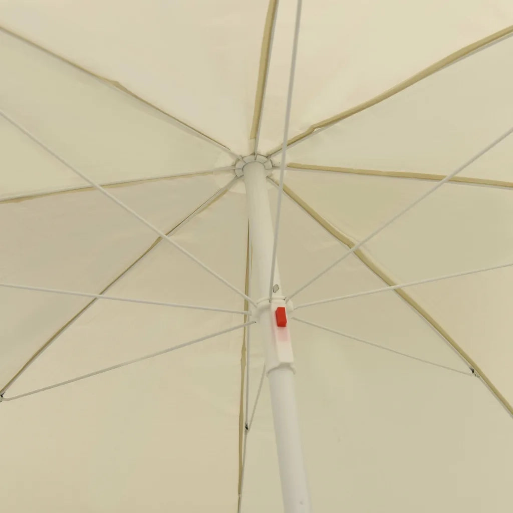 Ombrellone da Spiaggia Giallo Sabbia 240 cm 314703