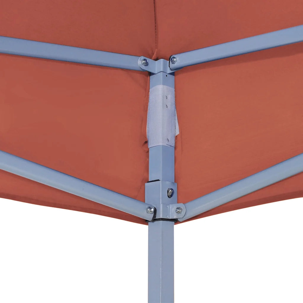 Tetto per Tendone per Feste 4x3 m Terracotta 270 g/m² 315359
