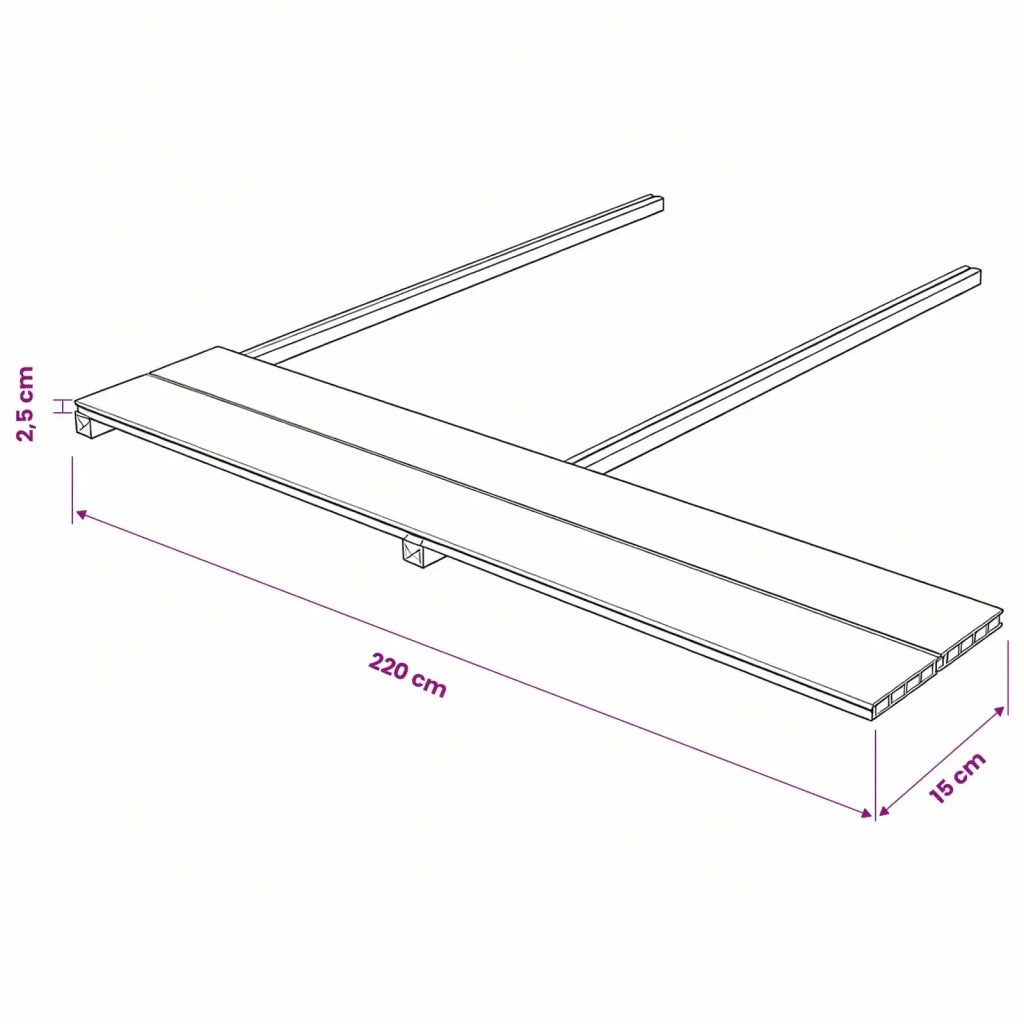 Pavimento da Deck 6 pcs Marrone Scuro WPC 42046643