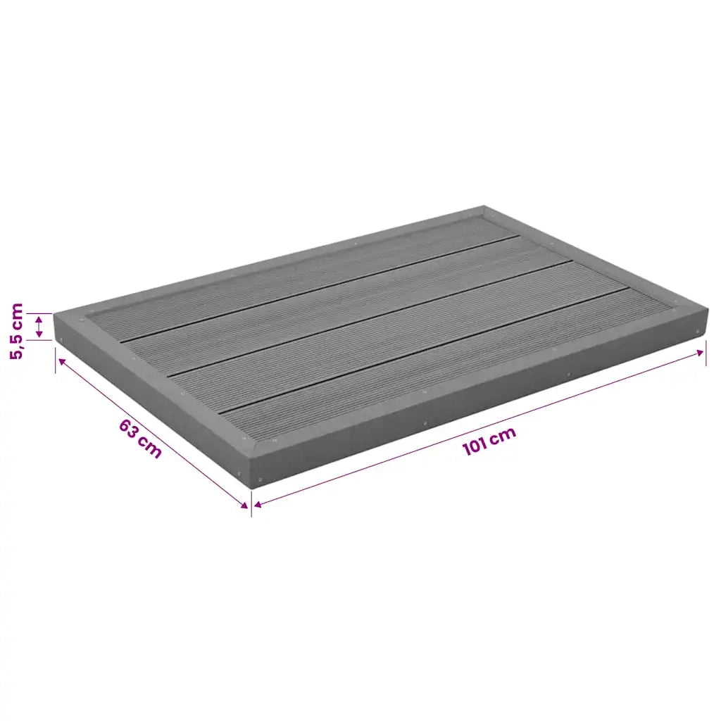 Elemento per Pavimento Doccia Solare Scala Piscina in WPC 45016