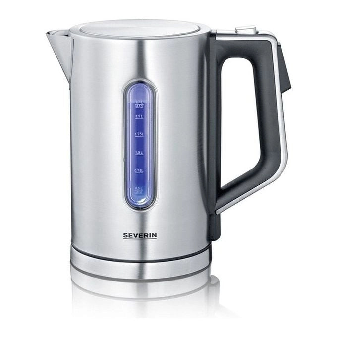 Severin 3418 WK 3418 Bollitore elettrico 1,7 L 3000 W Termostato regolabile Acciaio inossidabile spazzolato-Nero