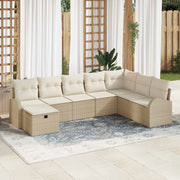 Set di divani con cuscino beige e panna polyrattan 3359130