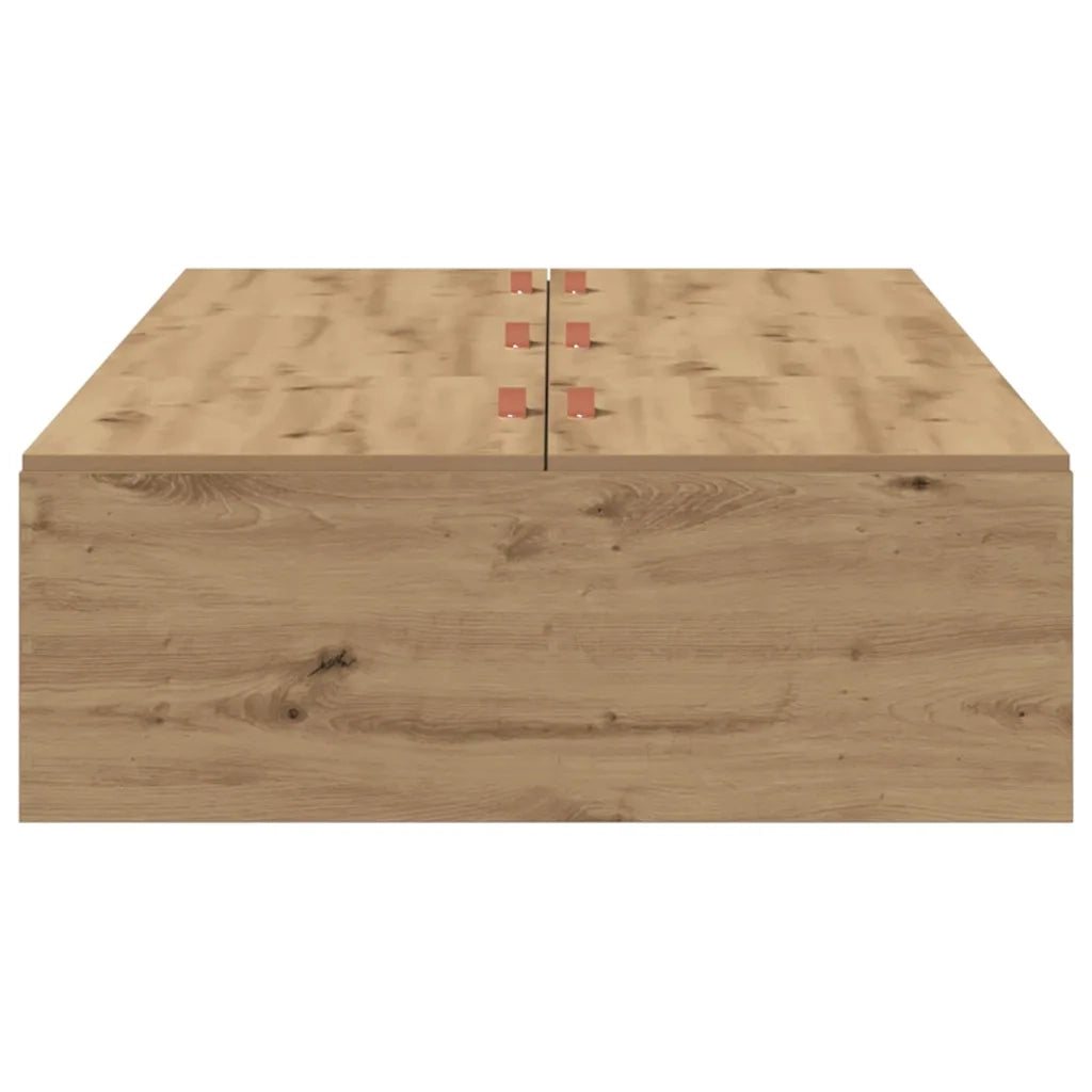 Struttura letto con contenitore Rovere artigianale 100 x 200 cm 3335356
