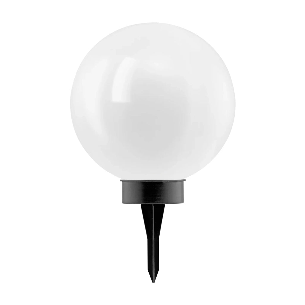 Esterno Solare Moderno Puglia Plastiche Nere Bianco Led 0,2W Ip44 Big