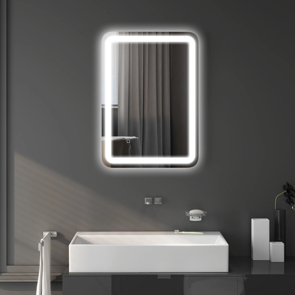 Specchio Bagno LED con Touch, Antiappannamento e 3 Temperature ¨C Xylo ¨C 70x50cm