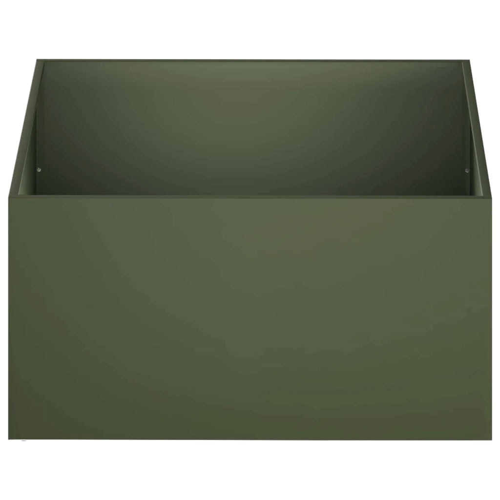 Vaso da giardino Verde Oliva 60 x 60 x 40 cm 8005098