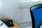 BATTISEDIA TRASPARENTE CON FORI S/VITI 80X2X12 CM