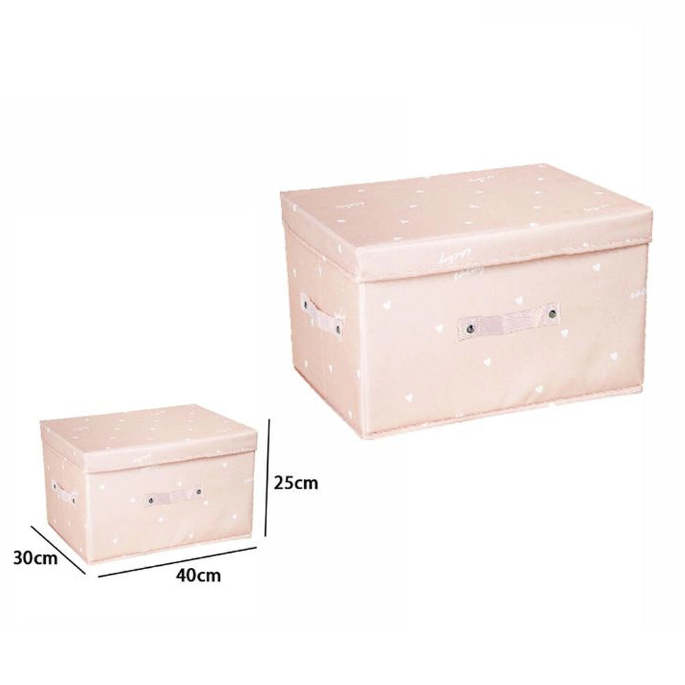 Trade Shop - Box Scatola Salvaspazio Armadio Contenitore Porta Oggetti Organizer 40x30x25 Cm -