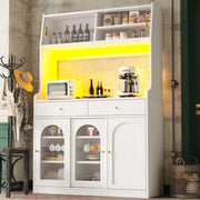 Armadio cucina con illuminazione LED - Zephmum - Regolabile, 2 cassetti, luce variabile