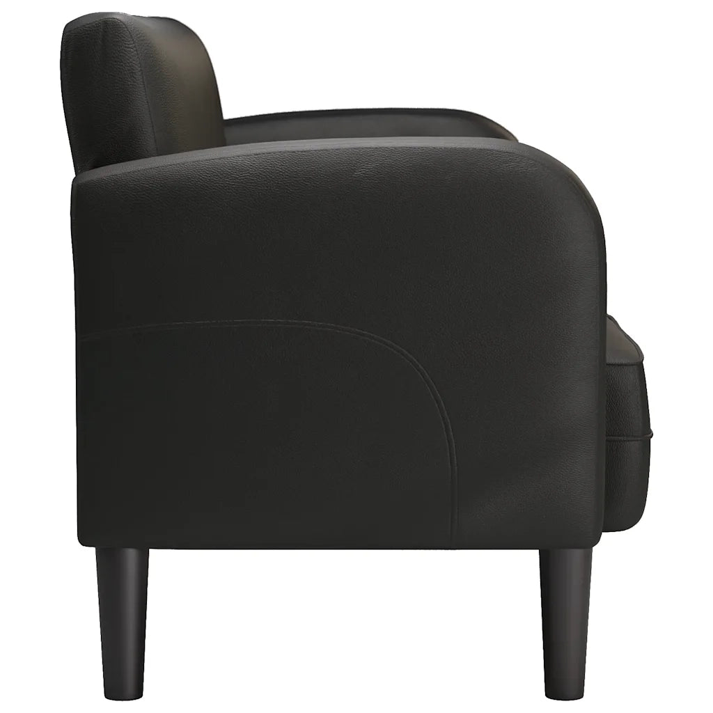Divano Divanetto Nero 110 cm in Similpelle 4100536