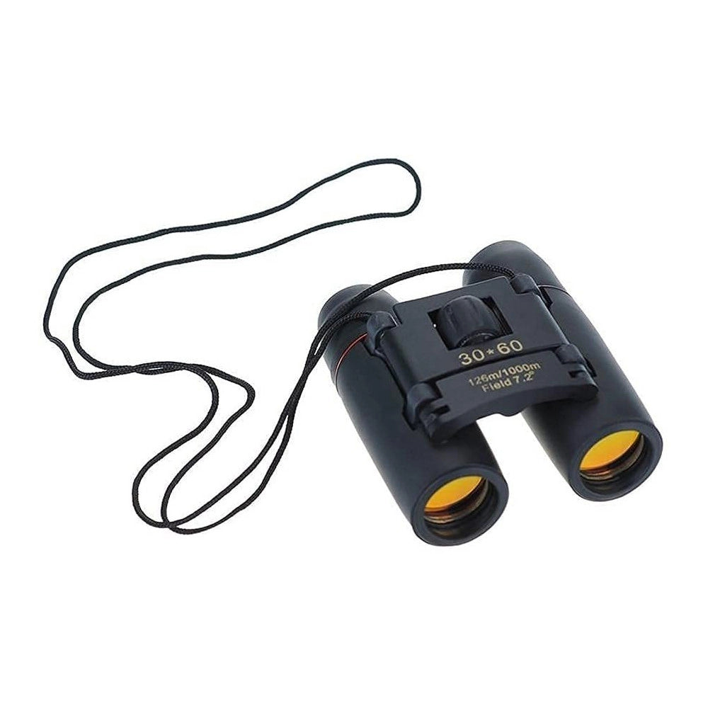 Trade Shop - Mini Binocolo Cannocchiale Zoom 30 X 60 Visione Diurna E Notturna Pieghevole -