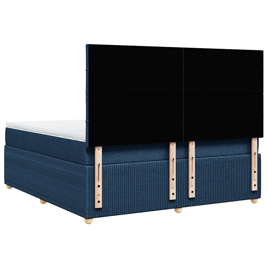 Giroletto a Molle con Materasso Blu 180x200 cm in Tessuto 3292141